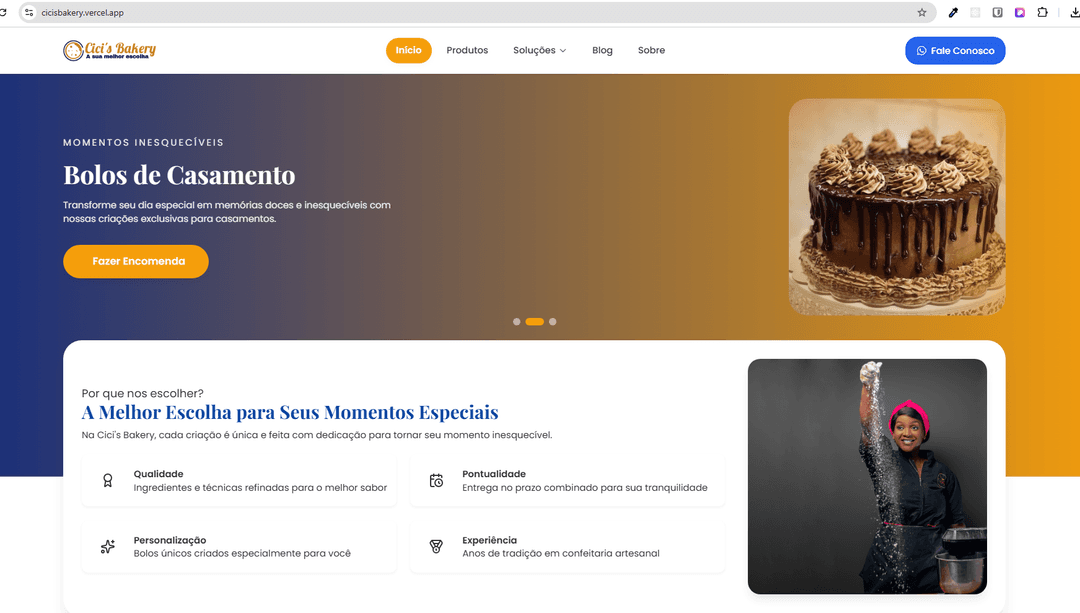 Cici's Bakery - E-commerce de Confeitaria