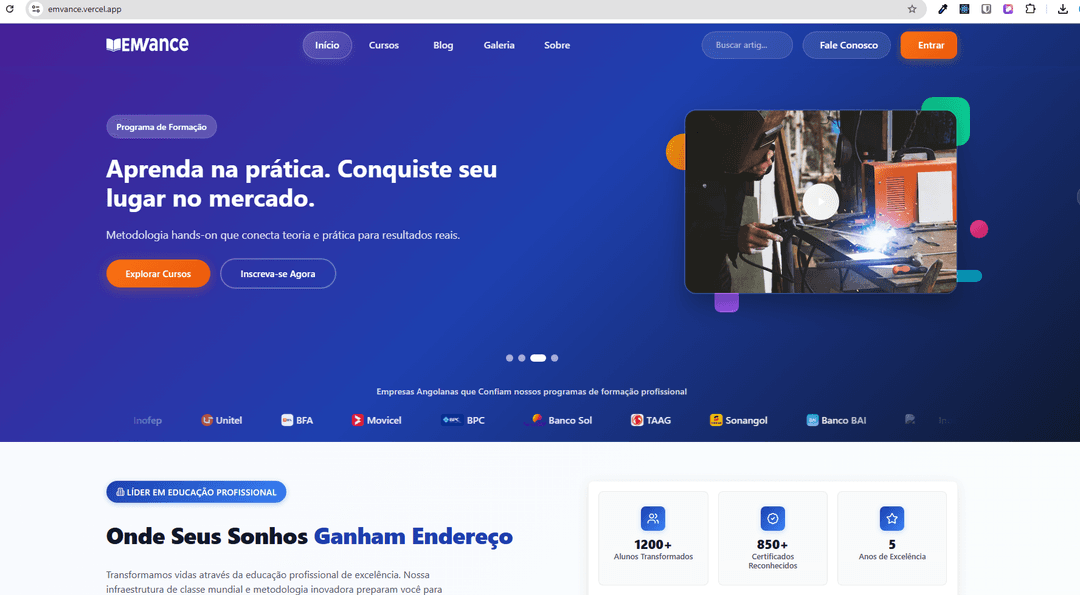 EMVance - Centro de Formação Profissional